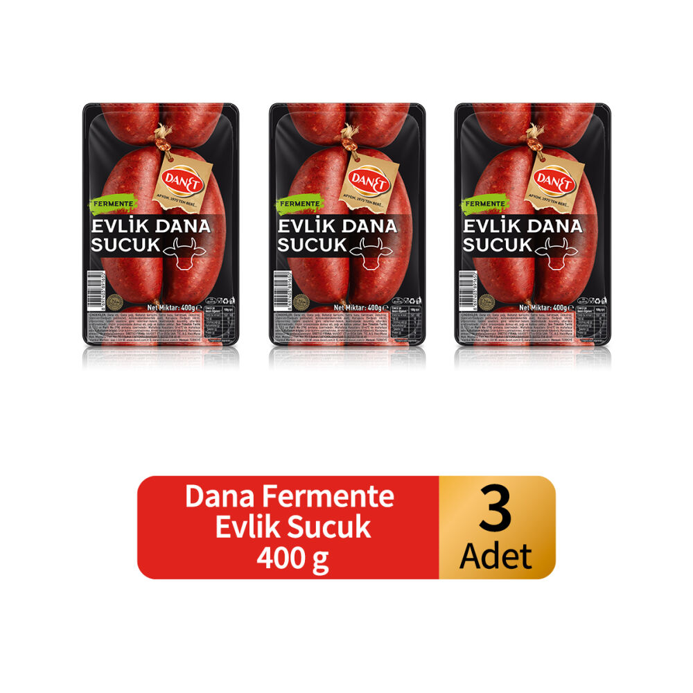 Dana Evlik Sucuk I Fermente I 400 g 3'lü - 1