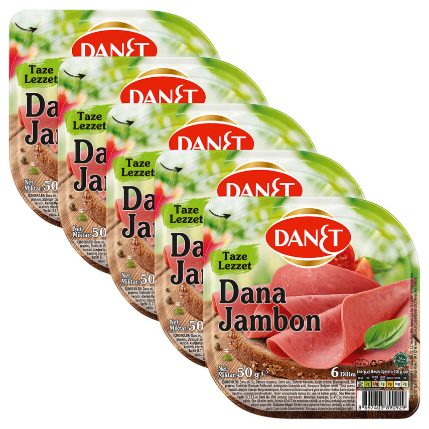 Dana Jambon I Dilimli I 50 g I 5'li - 1