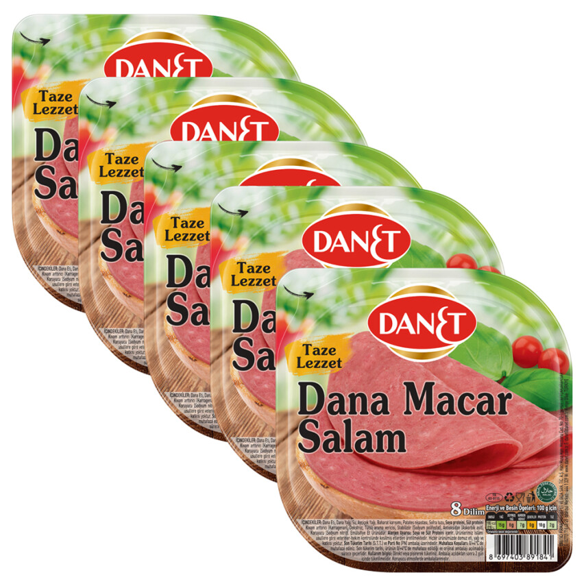 Dana Macar Salam I Dilimli I 50 g I 5'li - 1