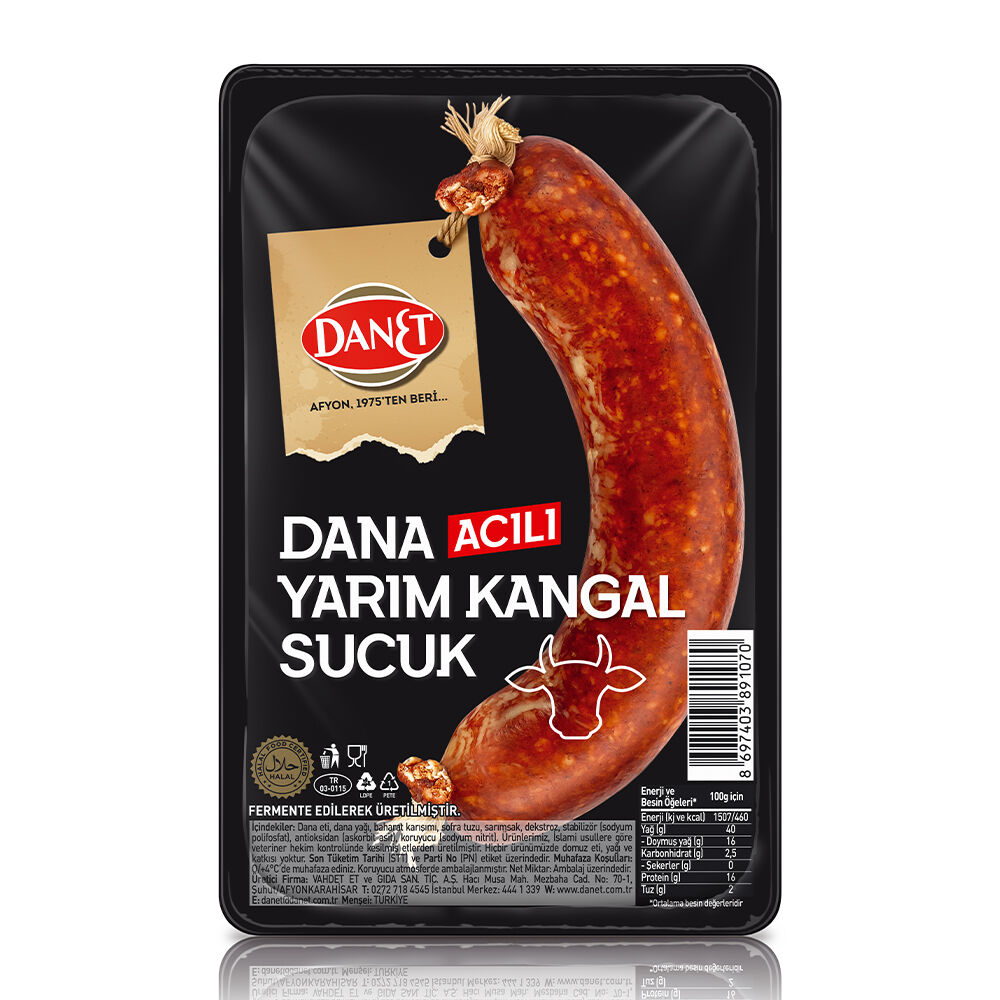 Dana Acılı Yarım Kangal Sucuk I Fermente I 180 g - 1