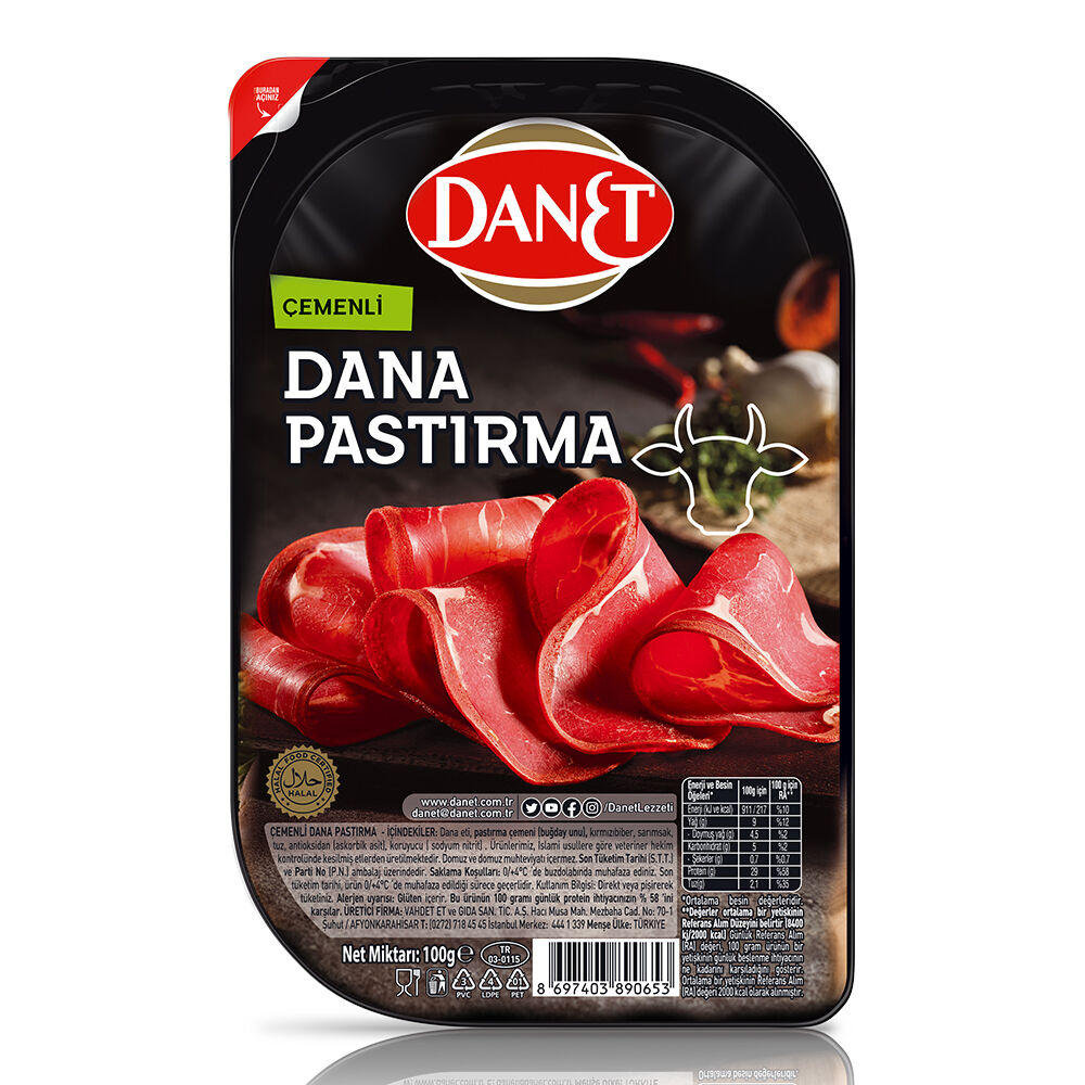 Dana Pastırma I Çemenli I Dilimli I 100g - 1