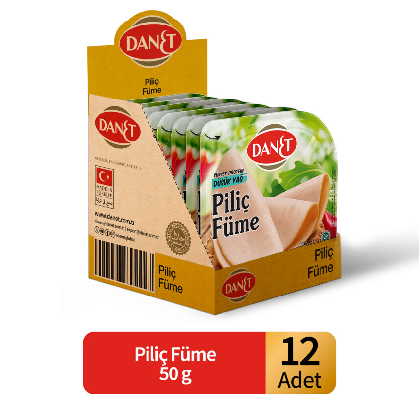 Piliç Füme I Dilimli I 50 g I 12'li - DANET