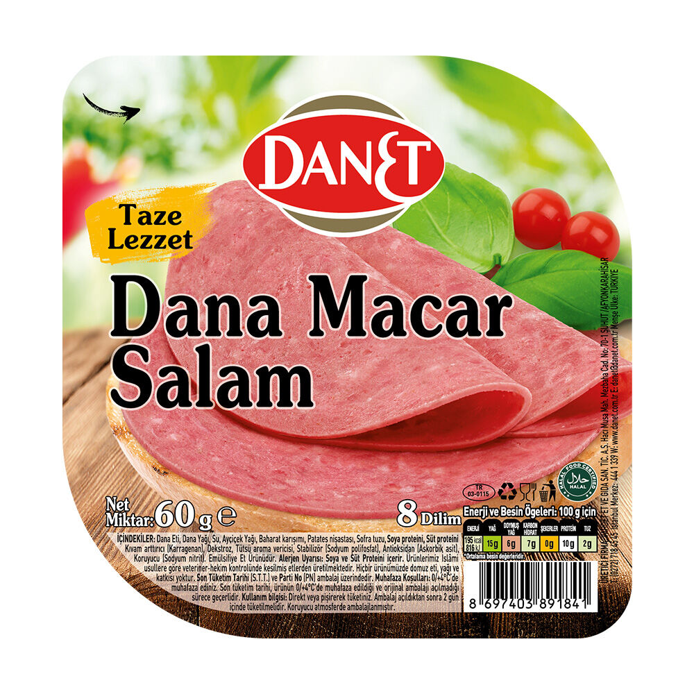 Dana Macar Salam I Dilimli I 50 g - 1