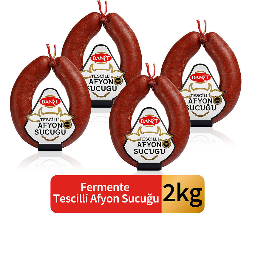  Tescilli Afyon Sucuğu Kangal Fermente 2 KG - DANET